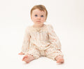 Girls Cotton Lace Floral Romper