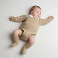 Boys Bee Bo Biscuit Star Knit Romper